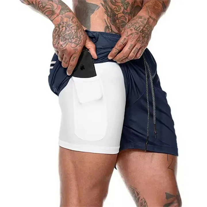 Pantaloncini sportivi da uomo 2 in 1 – Progettati per garantire prestazioni e comfort