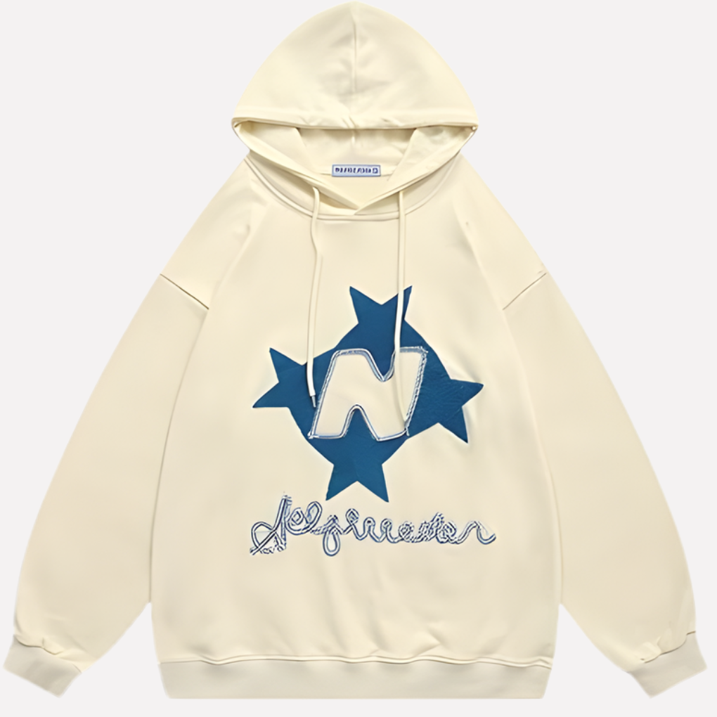 Felpa con cappuccio grafica oversize da donna