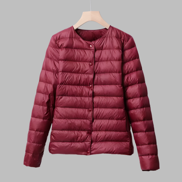 Puffer Senza Collo Primavera e Inverno per Donne