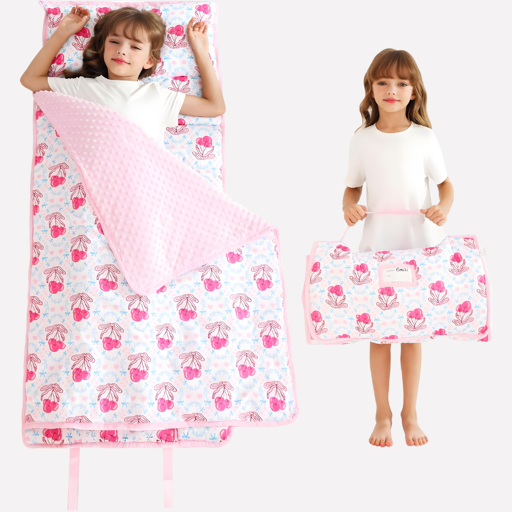 Tappetino per sonnellino per bambini con cuscino e coperta