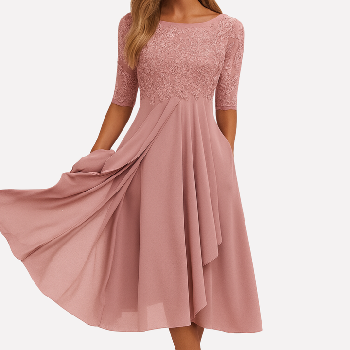 Abito Maxi da Donna con Pizzo