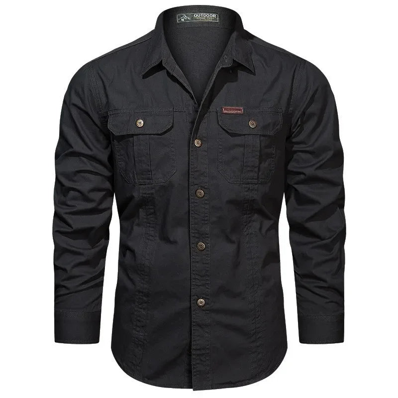 Camicia Uomo Utility Pocket Button-Up