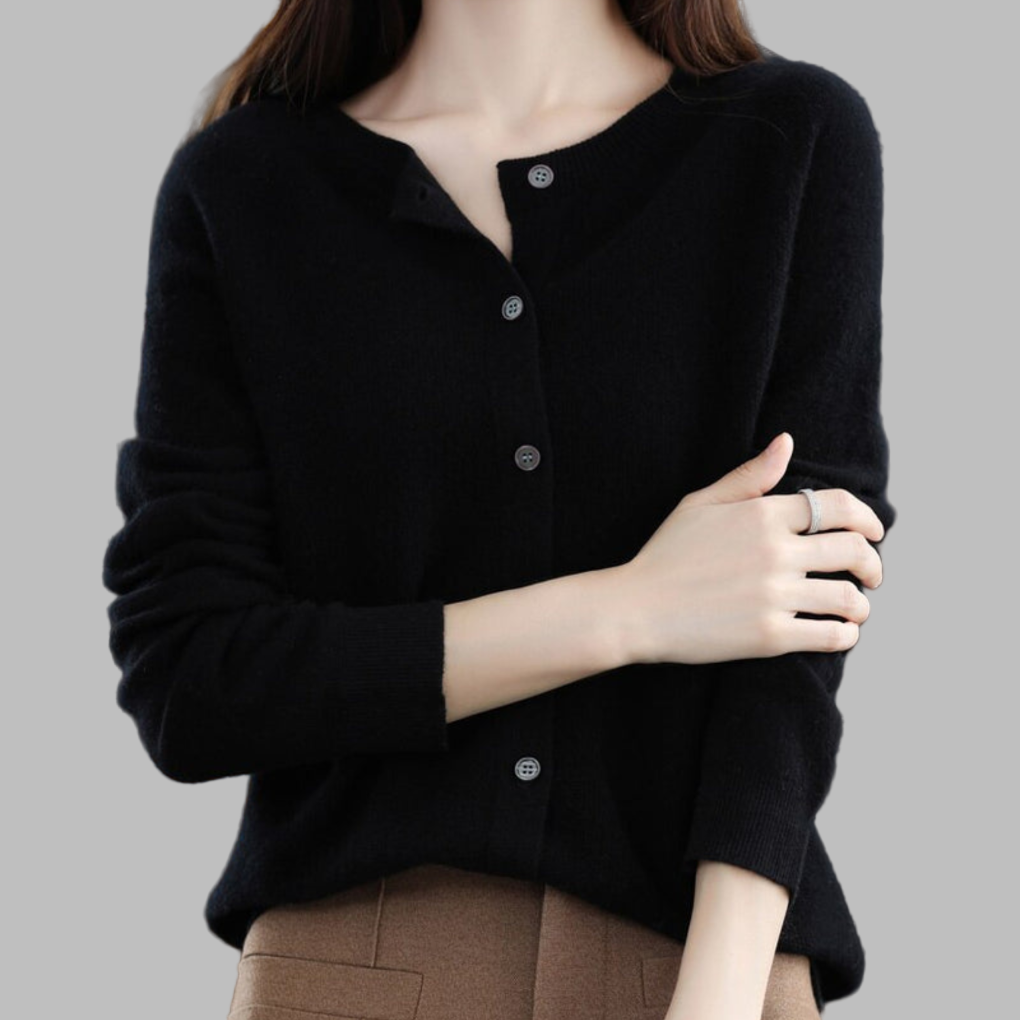 Cardigan da donna con collo O