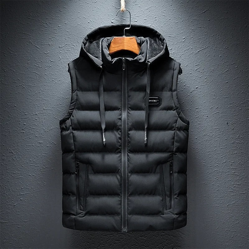 Gilet con cappuccio da donna per autunno e inverno