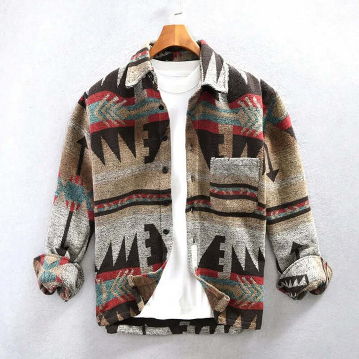 Camicia Giacca Stampa Azteca Sudoccidentale