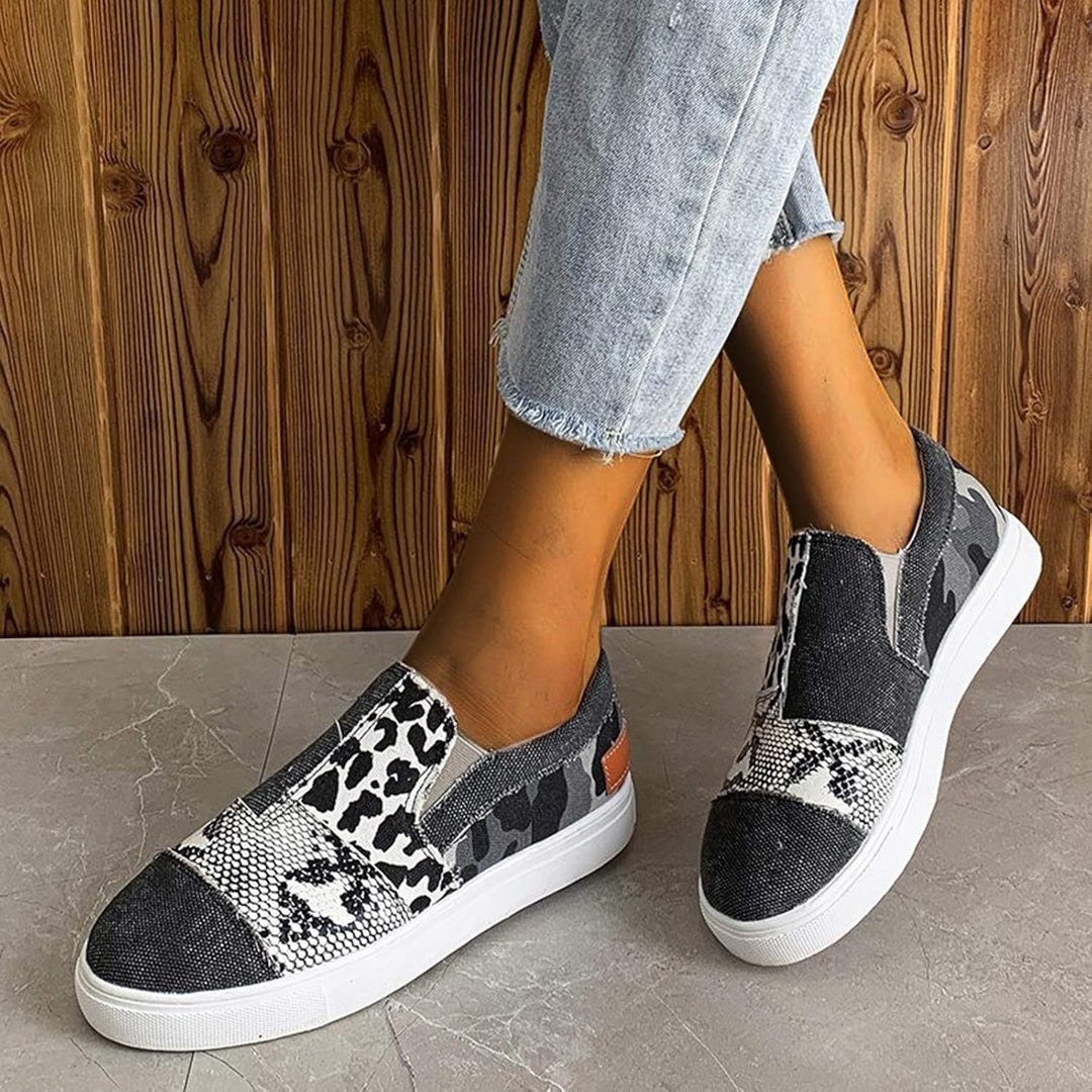 Eleganti mocassini in denim da donna