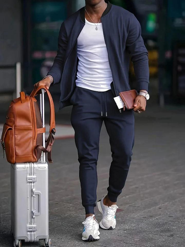 Set di Giacca e Pantaloni con Zip per Uomo