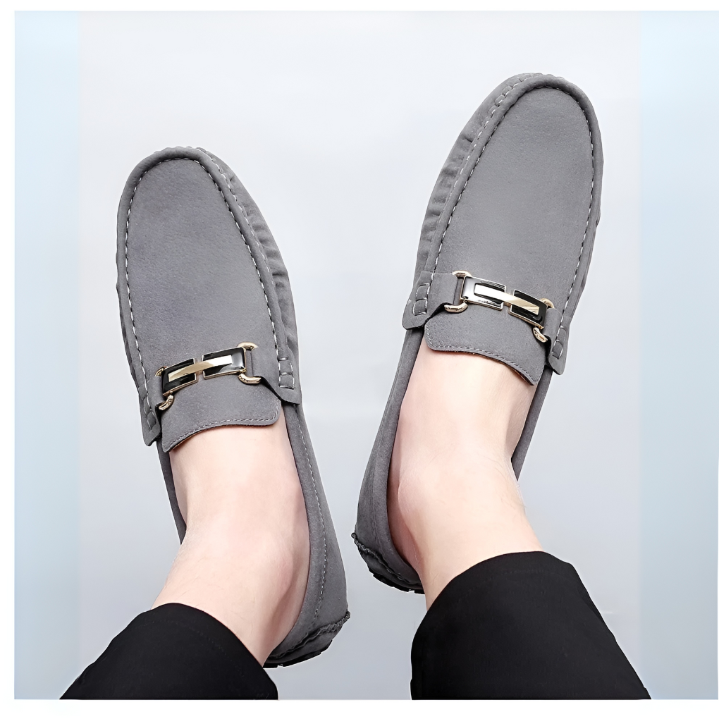 Mocassini Slip-On in Suede per Uomini