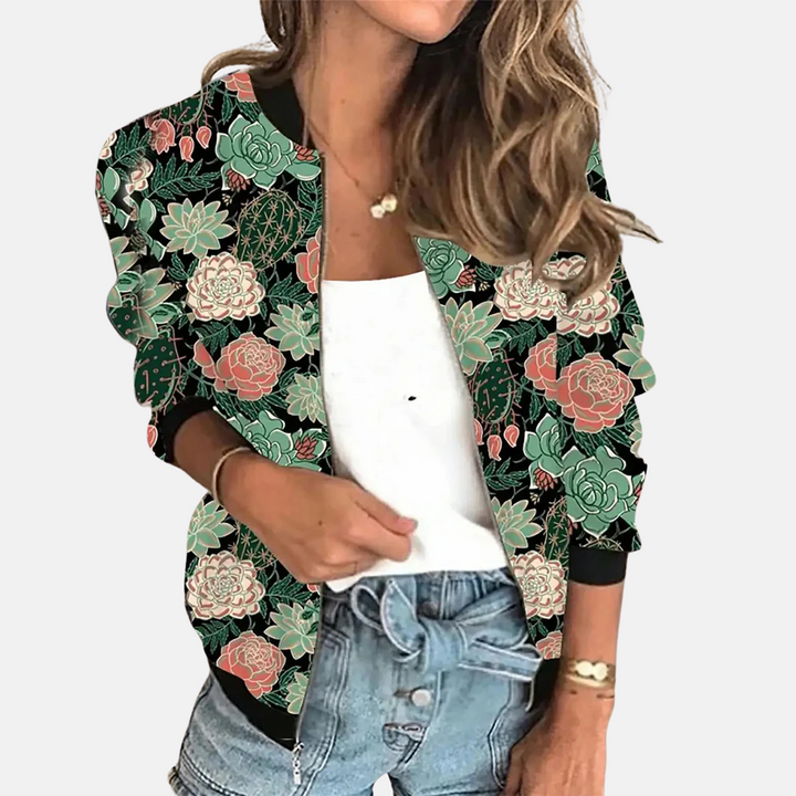 Giacca bomber da donna di ispirazione vintage