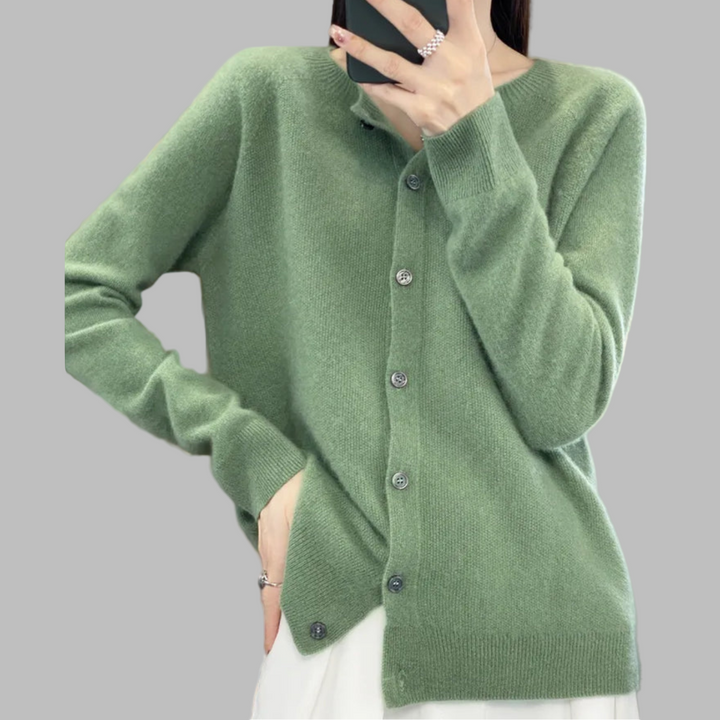 Cardigan da donna con collo O
