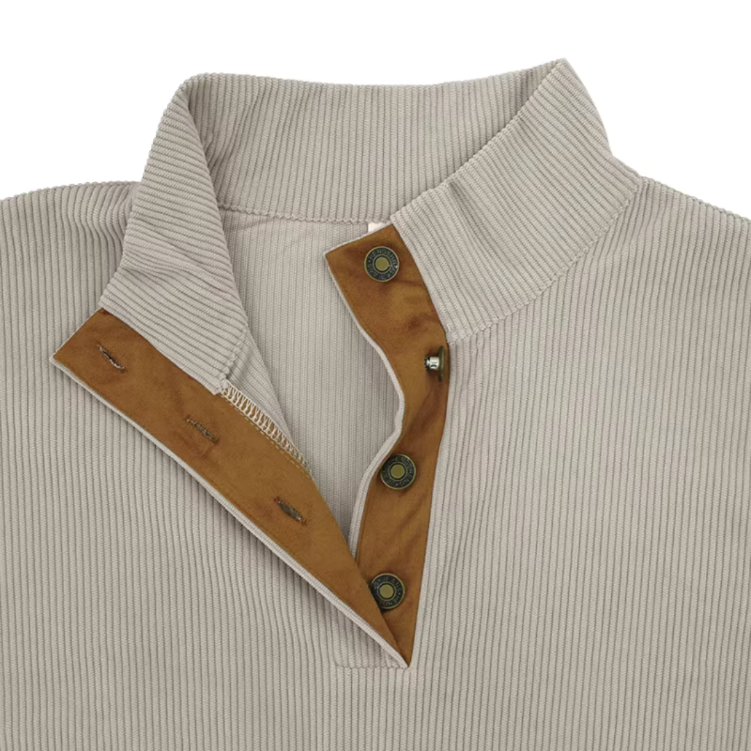 Maglione da uomo in velluto a coste, elegante e comodo