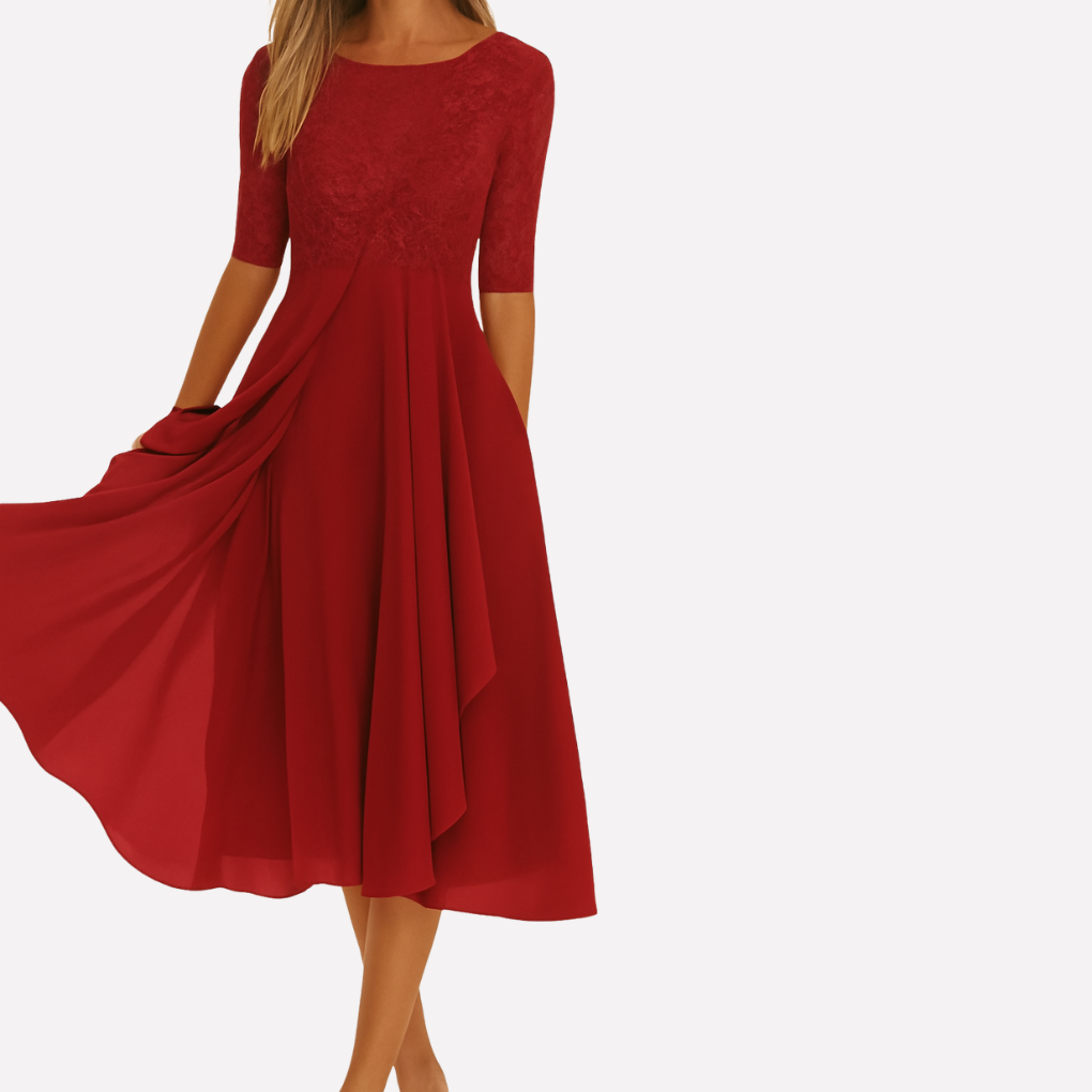 Abito Maxi da Donna con Pizzo
