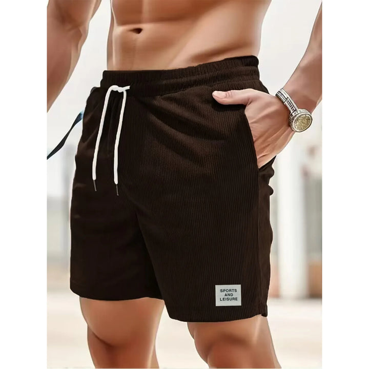 Lioren – Shorts effetto velluto a coste da uomo