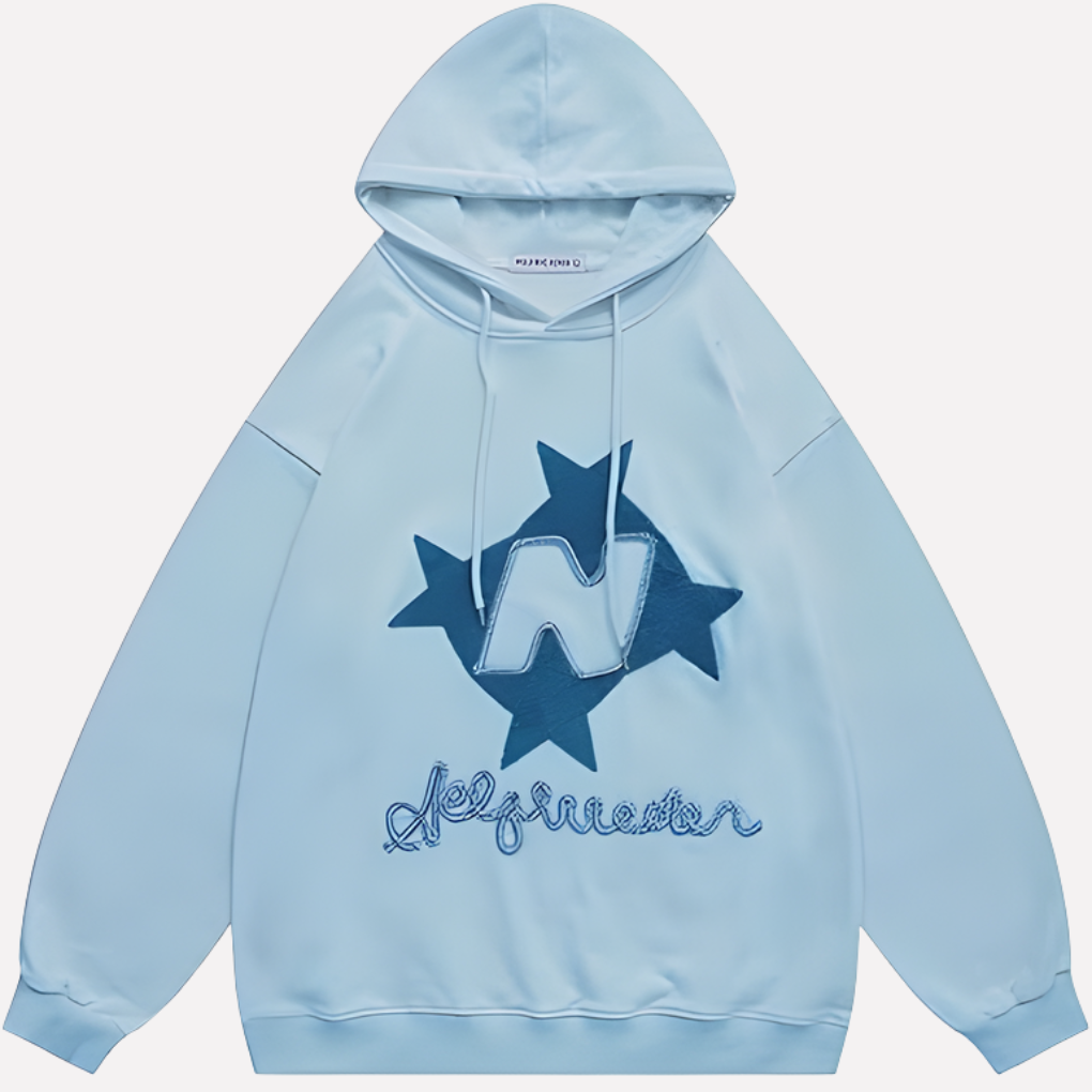 Felpa con cappuccio grafica oversize da donna