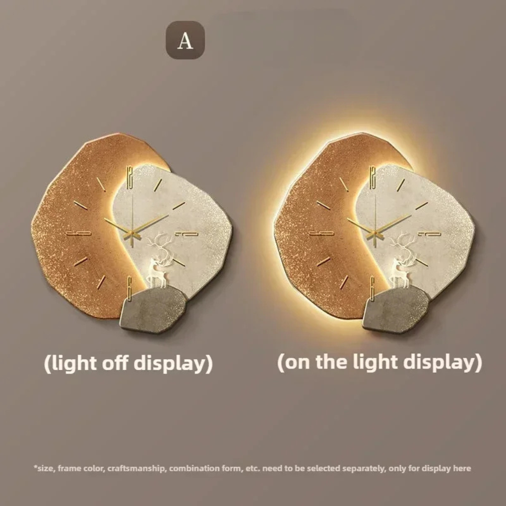 Orologio da Parete Minimalista Moderno con Luce
