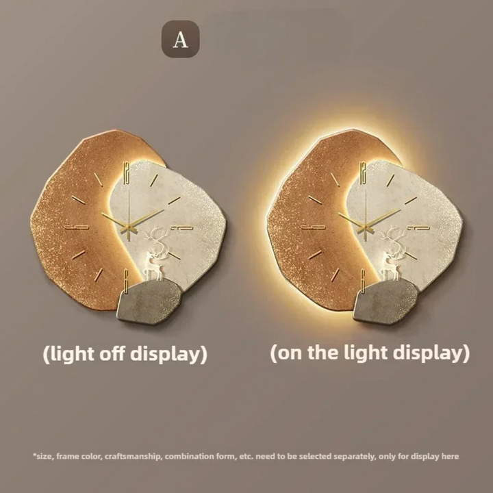 Orologio da Parete Minimalista Moderno con Luce