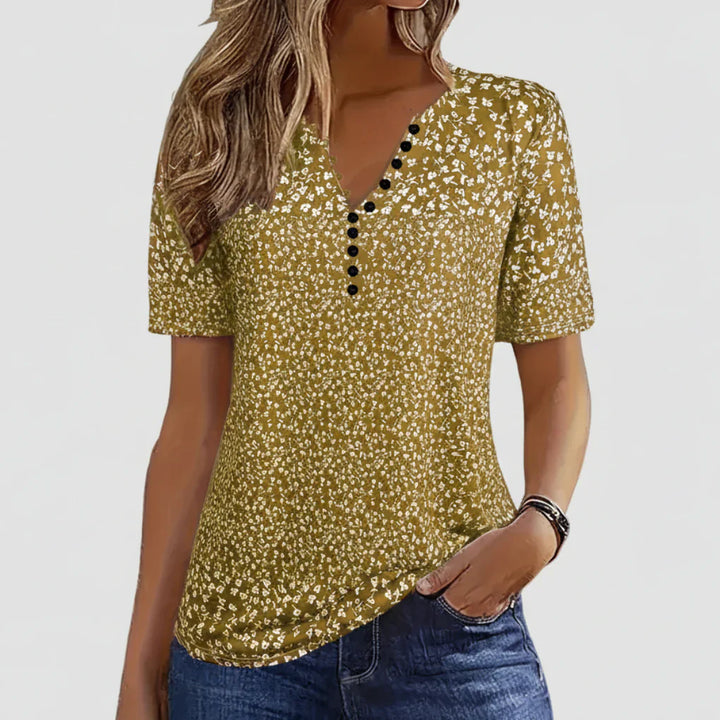 Blusa Estiva a Collo a V per Donne