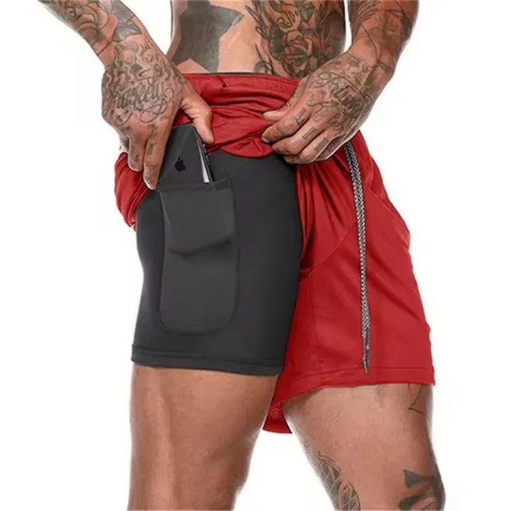 Pantaloncini sportivi da uomo 2 in 1 – Progettati per garantire prestazioni e comfort