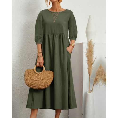 Isabelle – Abito Estivo Elegante Smockato per Donna | Midi