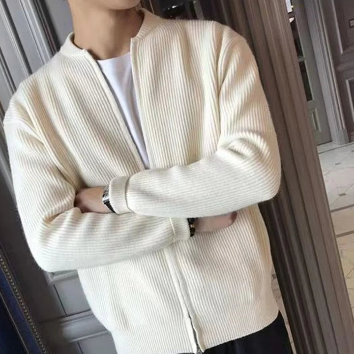 Cardigan da uomo in maglia, caldo ed elegante