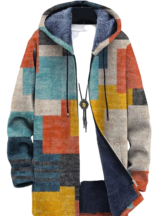 Giubbotto Retro Colorblock per Uomo