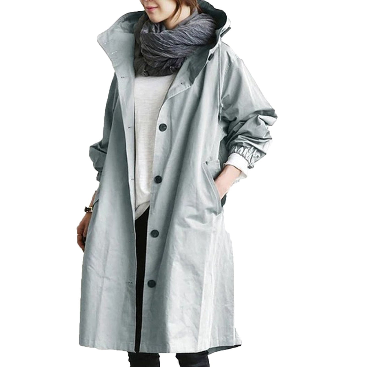 Impermeabile lungo da donna