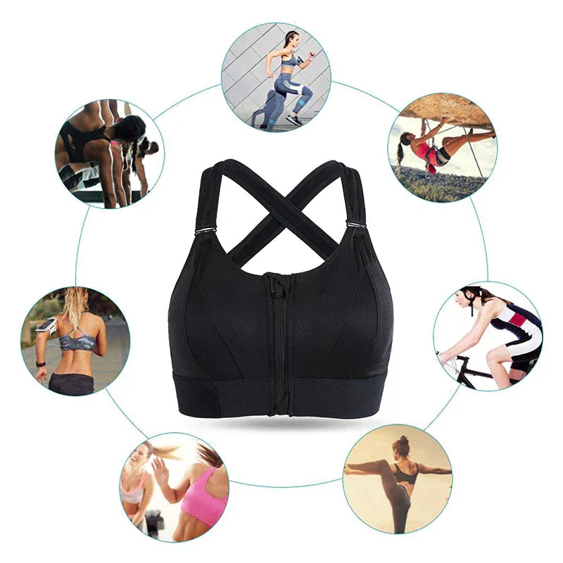 Reggiseno sportivo comfort da donna, confezione da 2