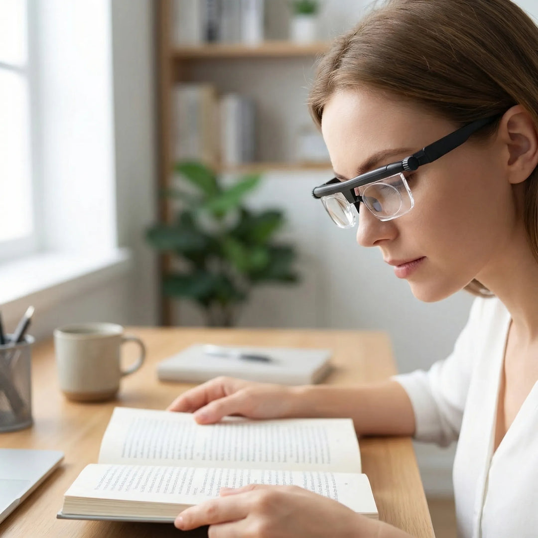 Adjustix - Dual-Lens Adjustable Magnification Glasses