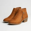 Stivale Caviglia in Suede con Tacco a Blocco