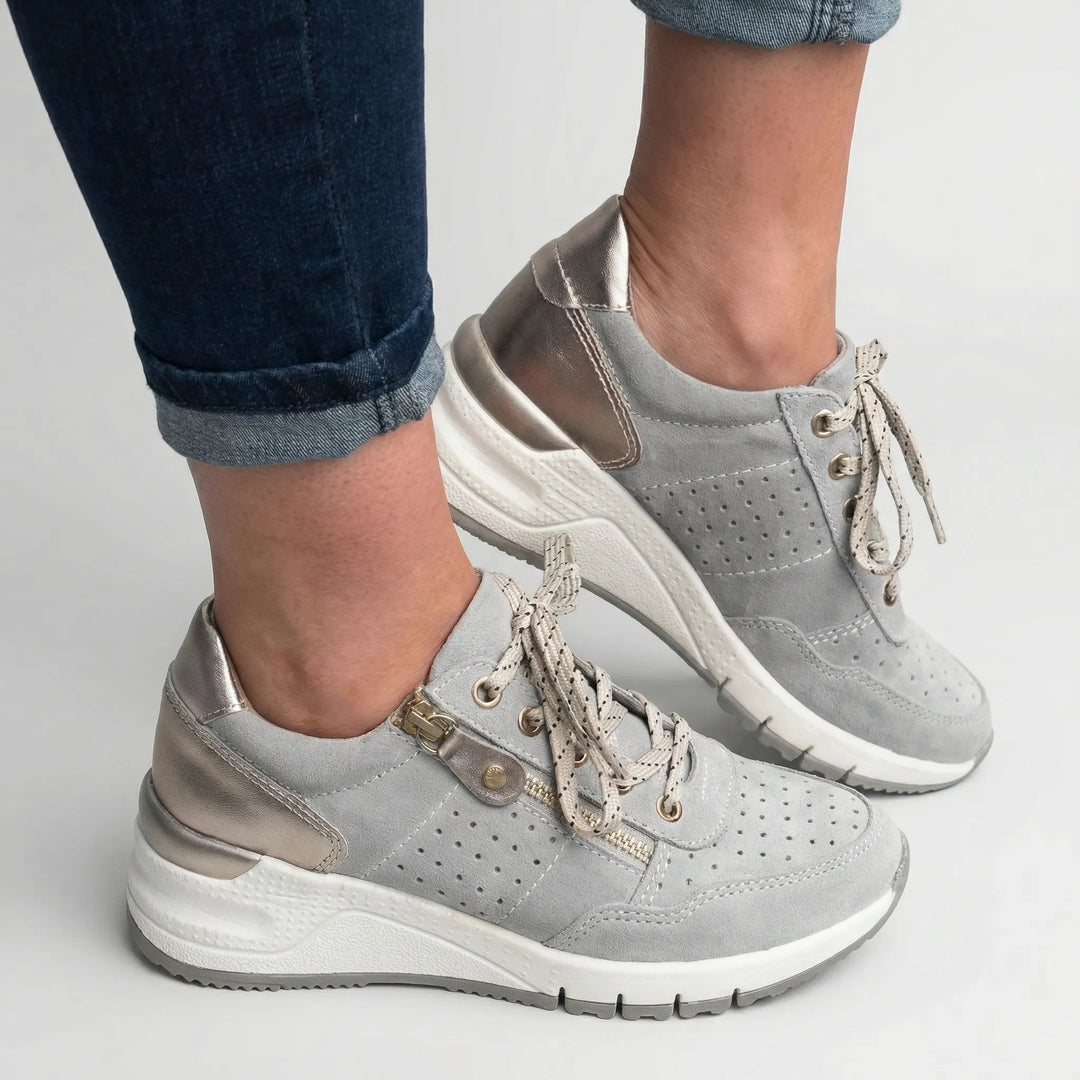 Archvelle - Scarpa da ginnastica ortopedica con zeppa