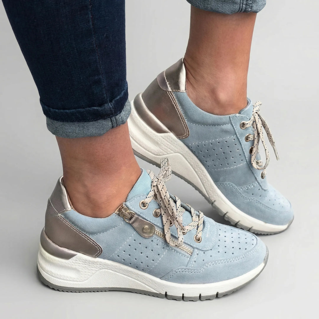 Archvelle - Scarpa da ginnastica ortopedica con zeppa