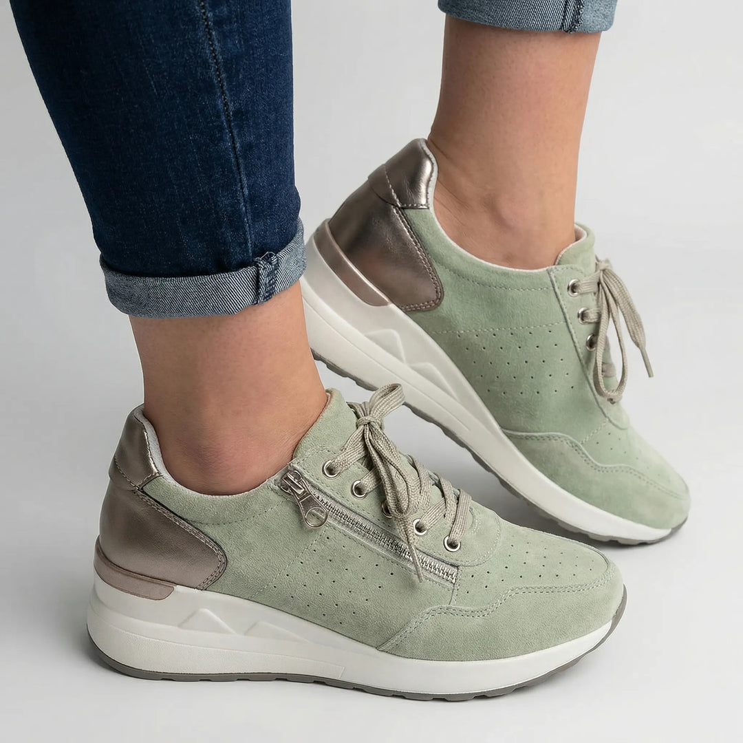 Archvelle - Scarpa da ginnastica ortopedica con zeppa