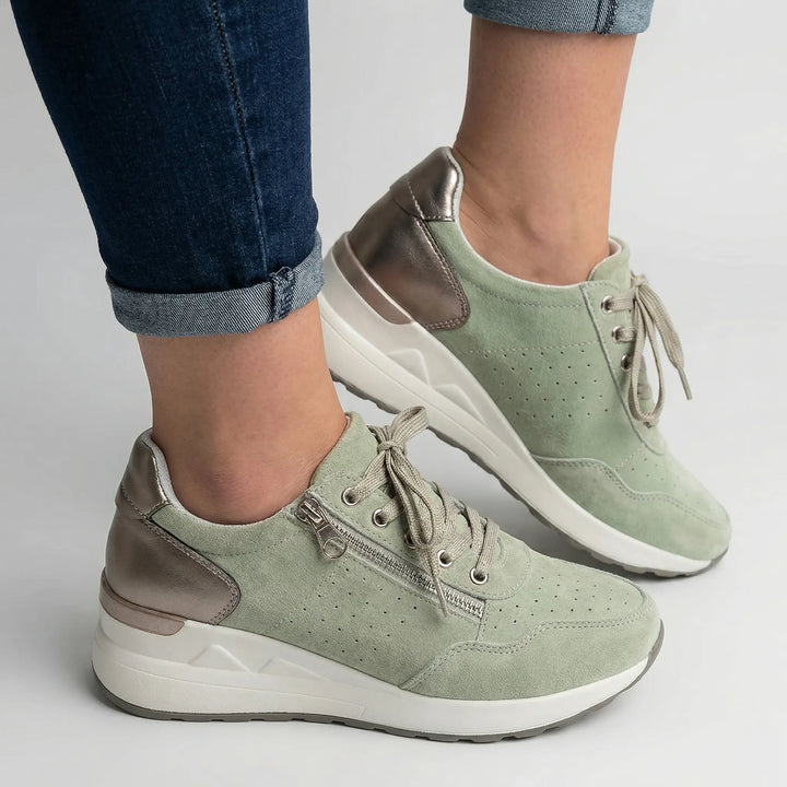 Archvelle - Scarpa da ginnastica ortopedica con zeppa