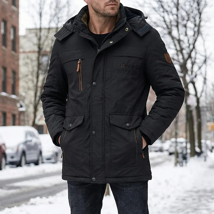 Arctovex - Parka invernale con cappuccio e fodera in pile