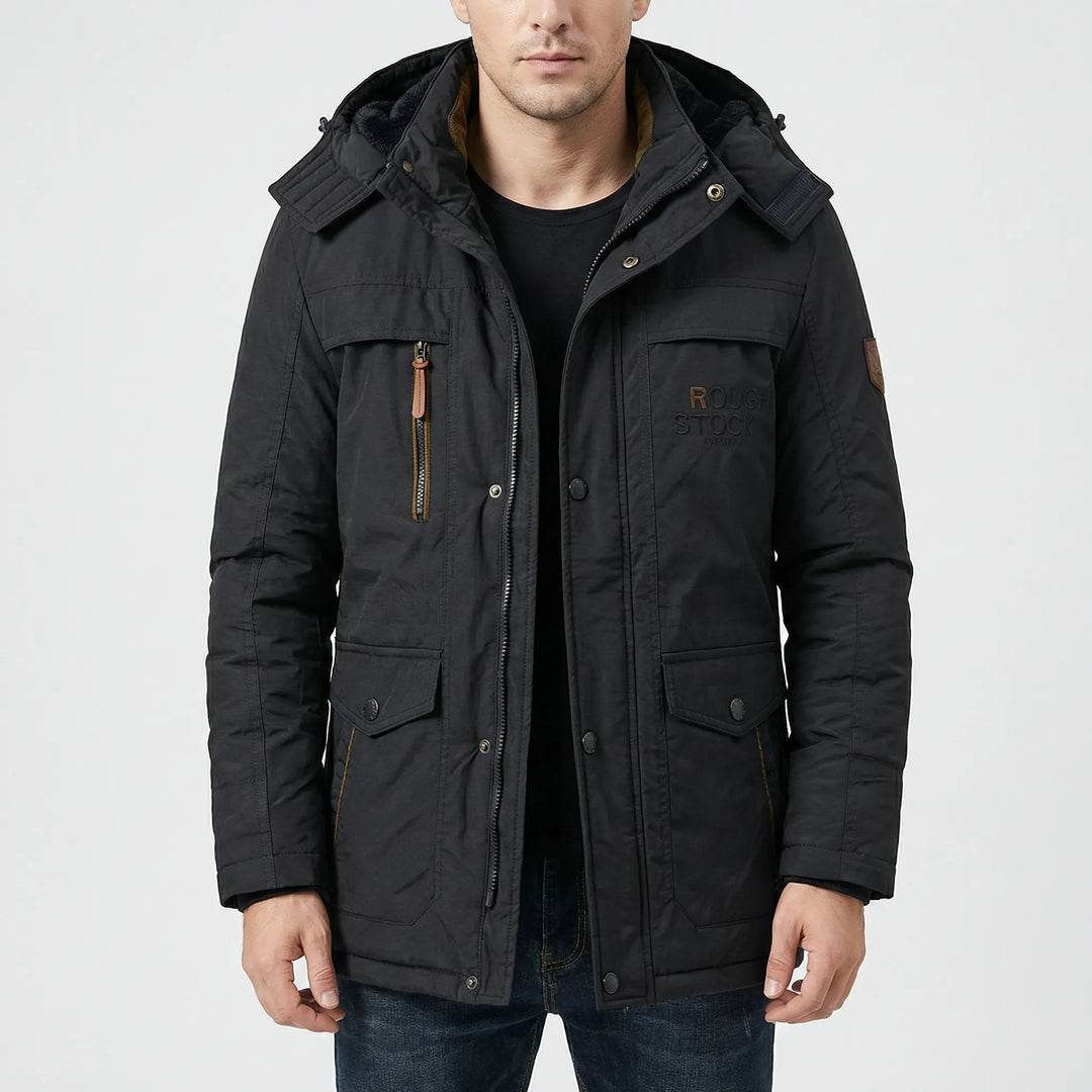 Arctovex - Parka invernale con cappuccio e fodera in pile