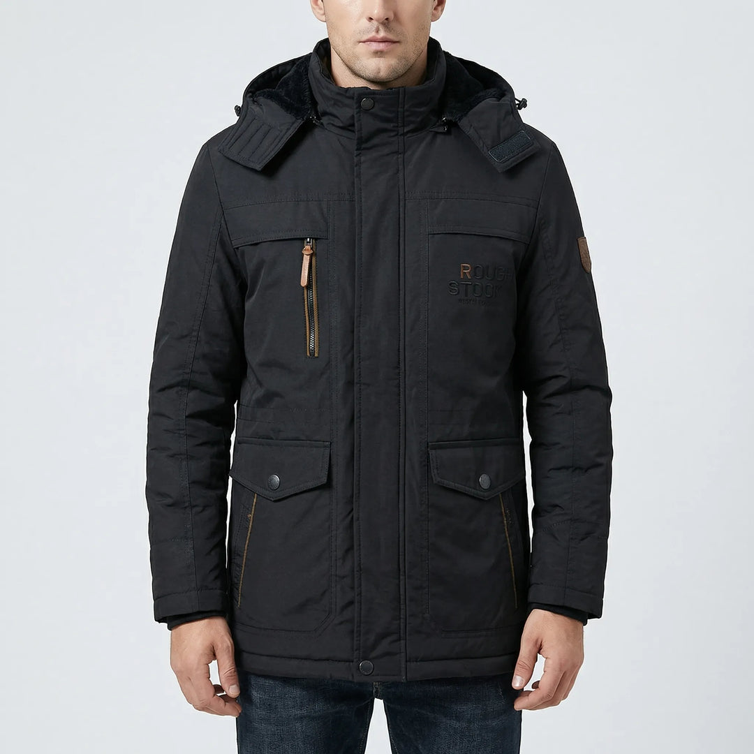 Arctovex - Parka invernale con cappuccio e fodera in pile