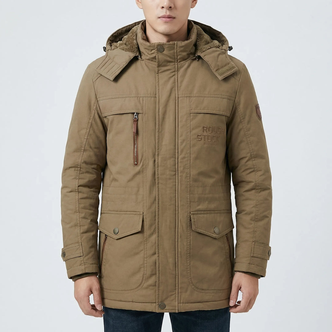 Arctovex - Parka invernale con cappuccio e fodera in pile