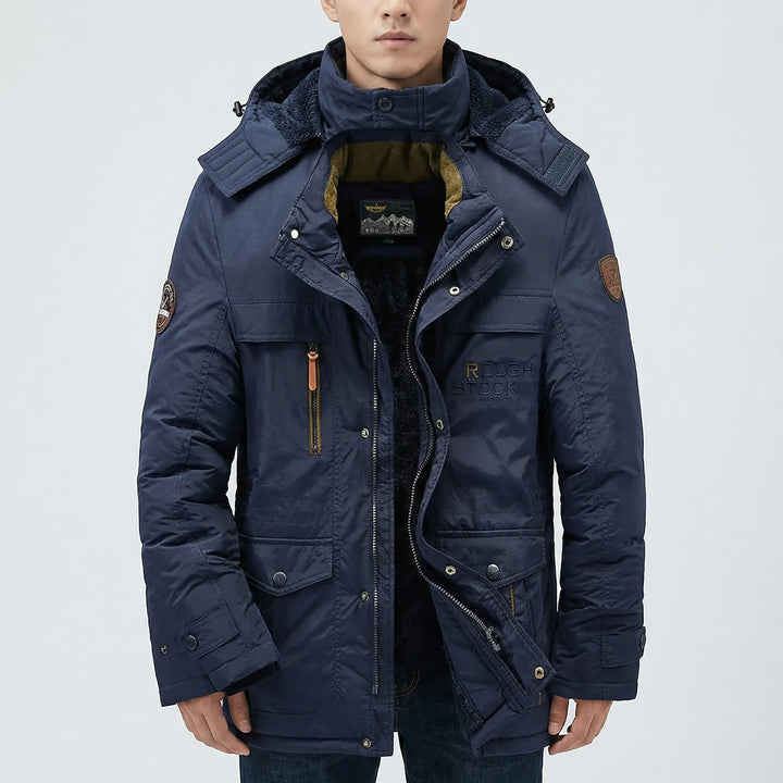 Arctovex - Parka invernale con cappuccio e fodera in pile
