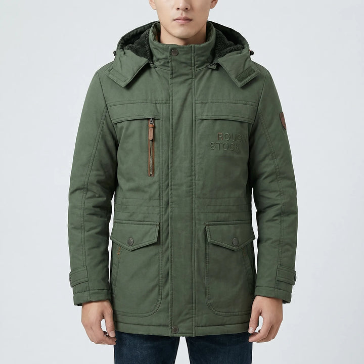 Arctovex - Parka invernale con cappuccio e fodera in pile