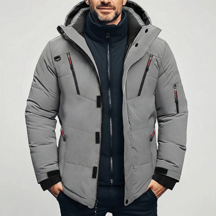 Arctovex - Giacca invernale da uomo con cappuccio e imbottitura isolante