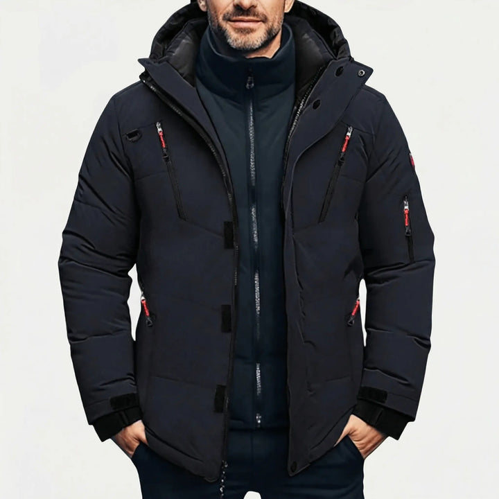 Arctovex - Giacca invernale da uomo con cappuccio e imbottitura isolante