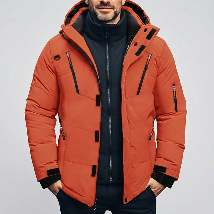 Arctovex - Giacca invernale da uomo con cappuccio e imbottitura isolante