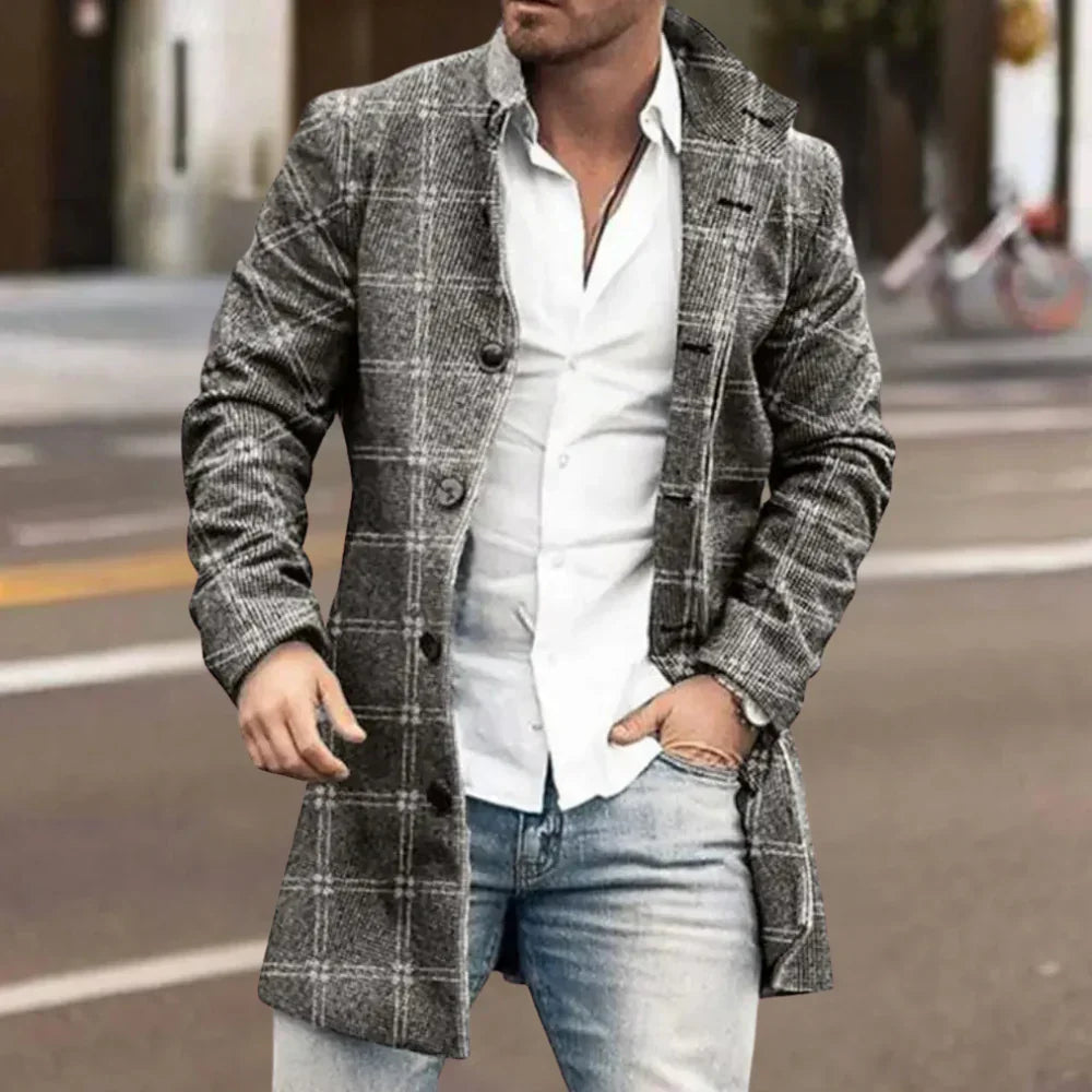 Elegante cappotto invernale da uomo