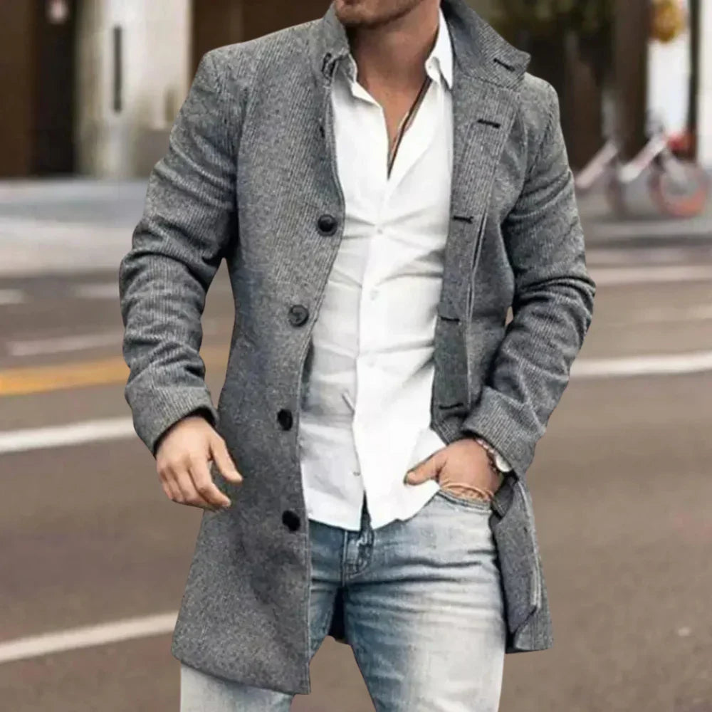 Elegante cappotto invernale da uomo