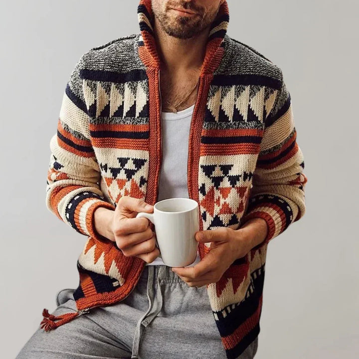 Elegante gilet da uomo in jacquard