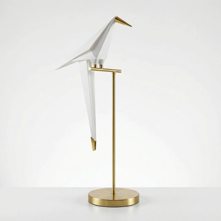 Aviorra - Lampada da terra scultorea a forma di uccello origami