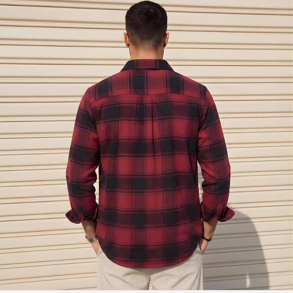 Camicia Flanella a Quadrati da Uomo