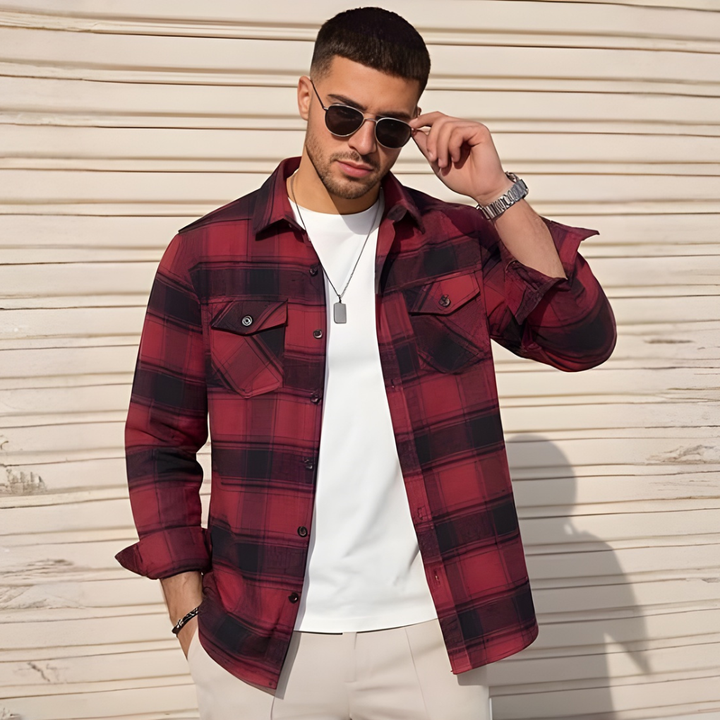 Camicia Flanella a Quadrati da Uomo