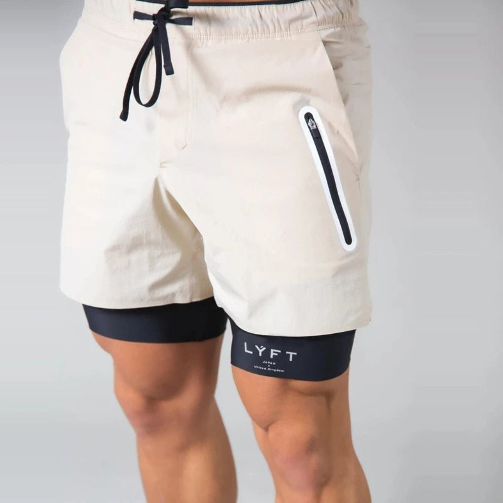 2-in-1 Pantaloni Sportivi e da Allenamento Uomo