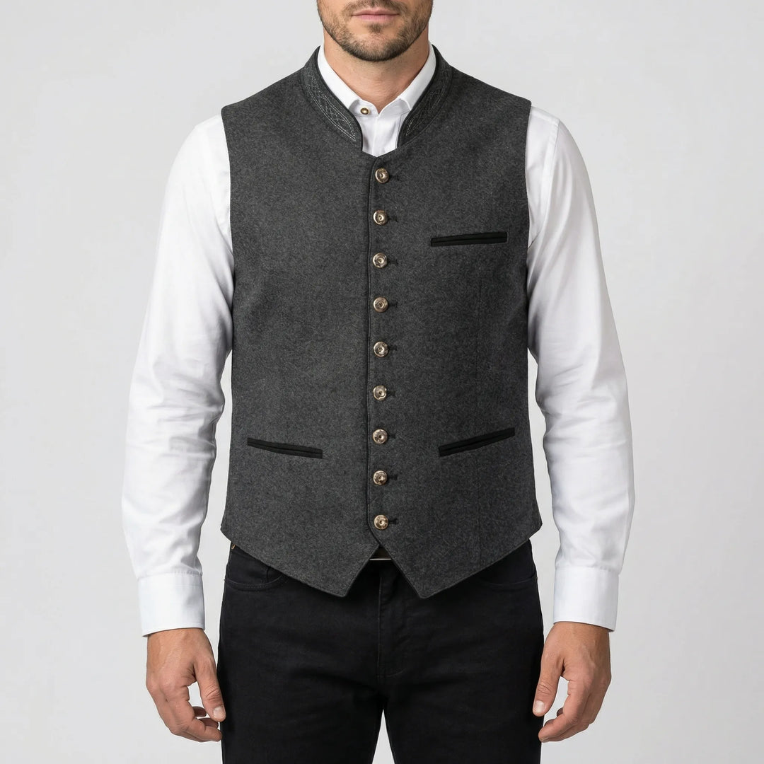 Bavrost - Gilet bavarese con bottoni sul davanti